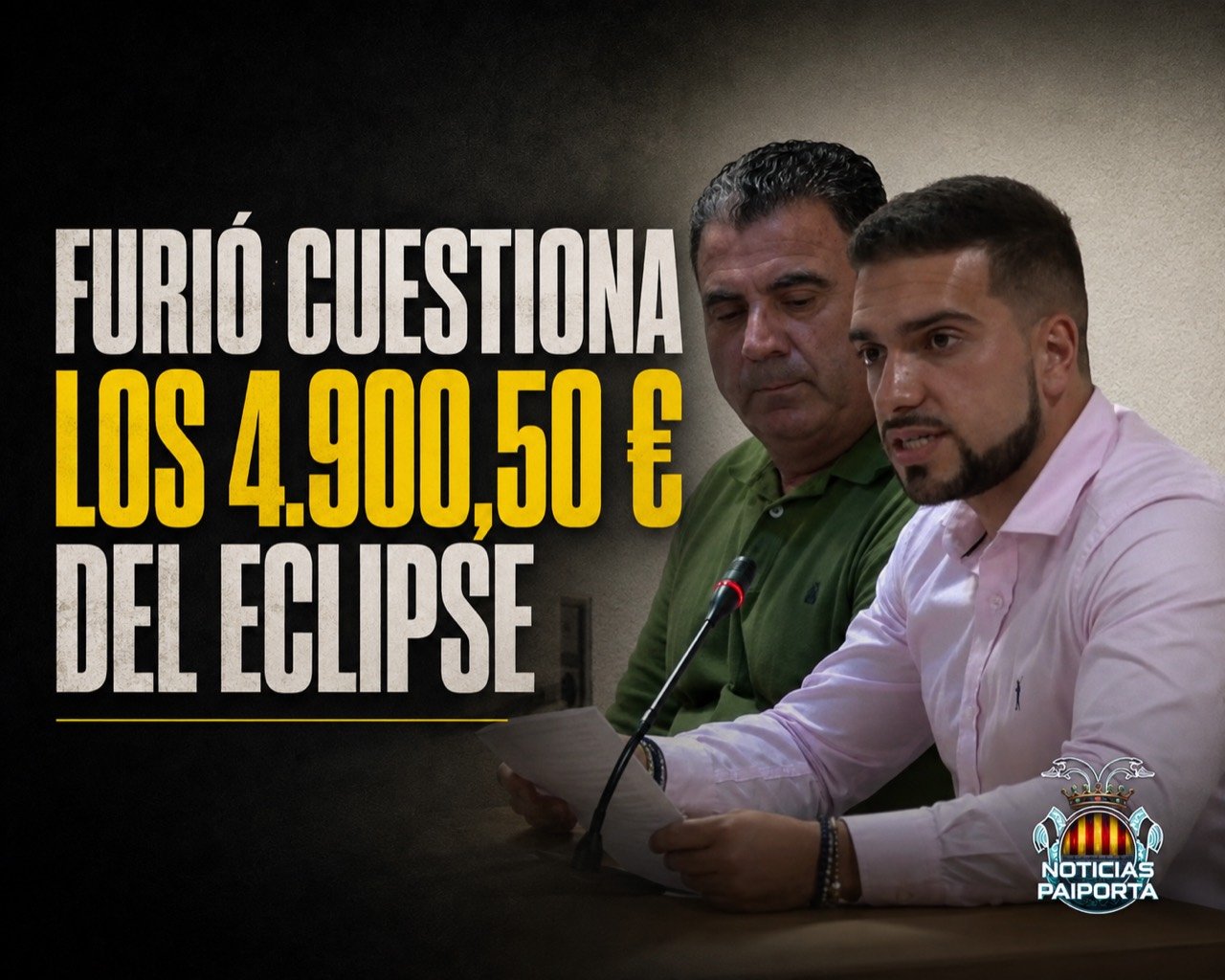 Daniel Furió durante una intervención municipal en Paiporta
