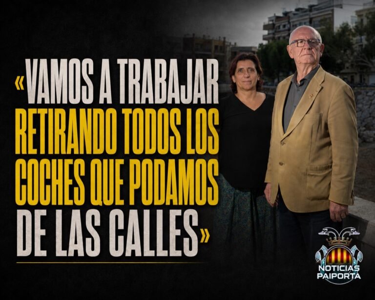 Vicent Císcar y Marian Val en una imagen de archivo en Paiporta