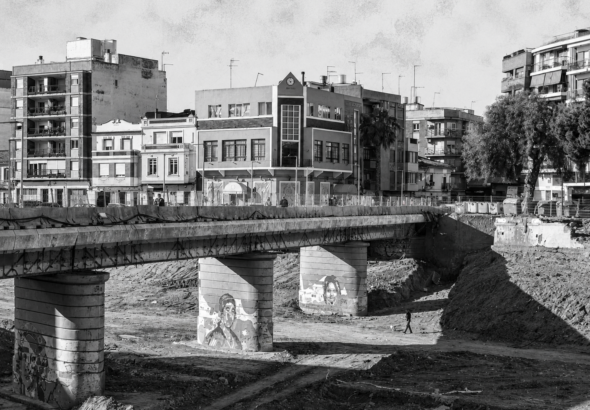 Imagen ilustrativa de la demolición del Pont Vell de Paiporta